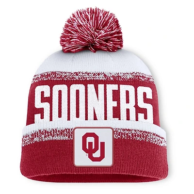 Fanatics Oklahoma Sooners Thrive Cuffed Knit Hat with Pom