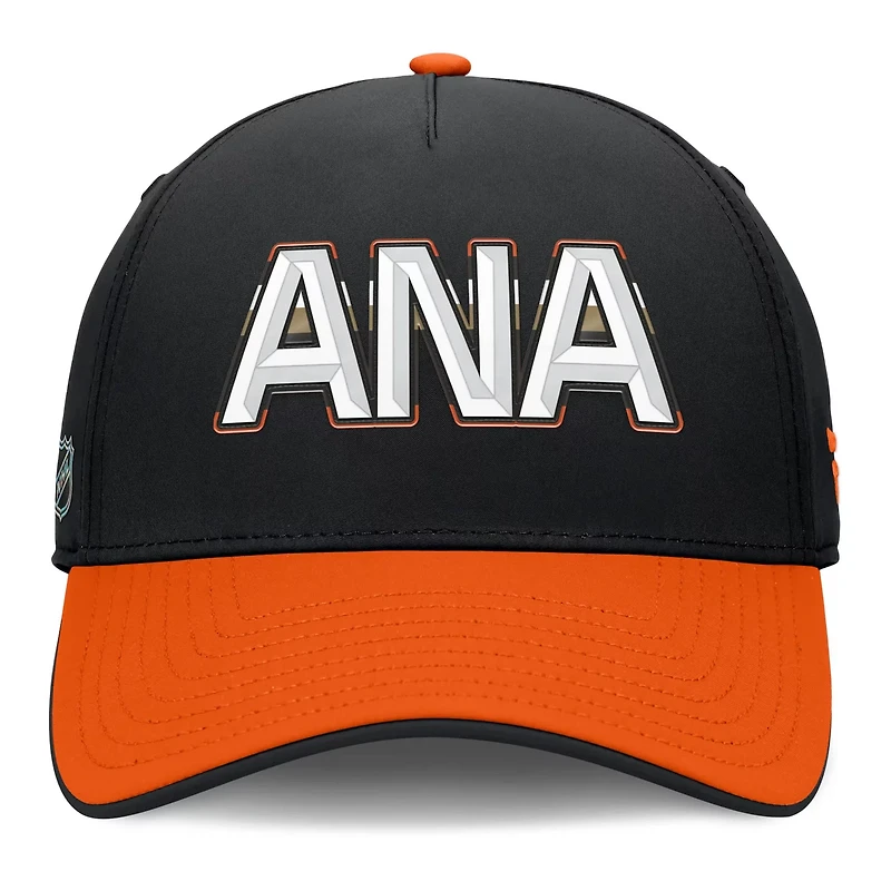 Fanatics Orange Anaheim Ducks Authentic Pro Rink Team Code Flex Hat