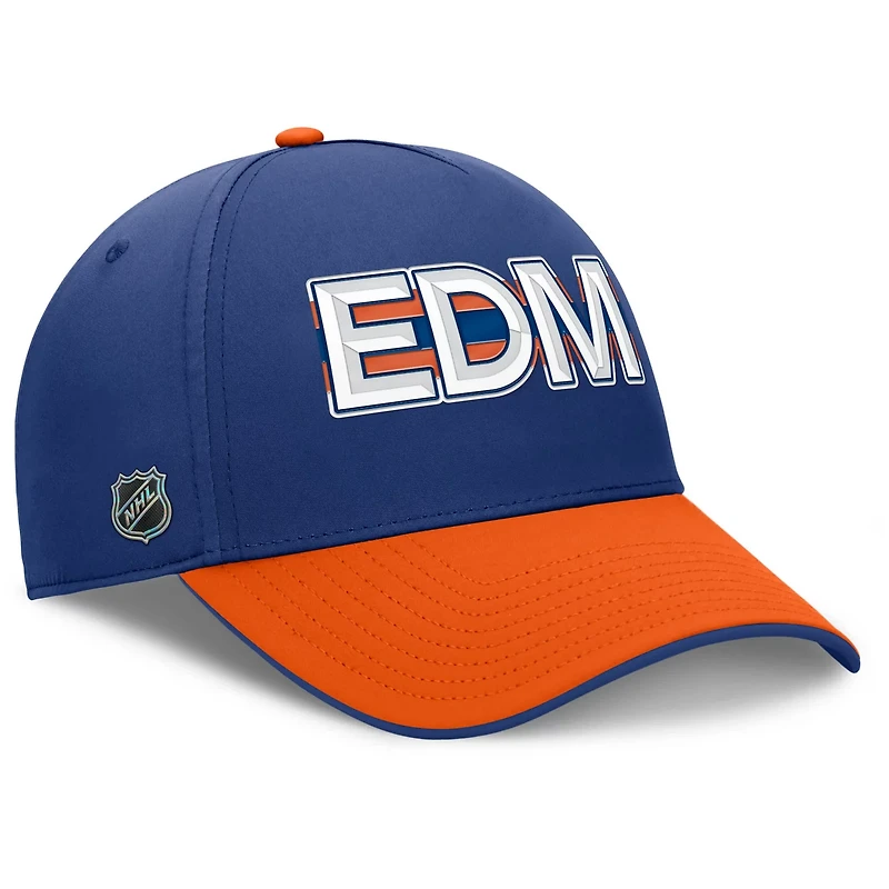 Fanatics Orange Edmonton Oilers Authentic Pro Rink Team Code Flex Hat