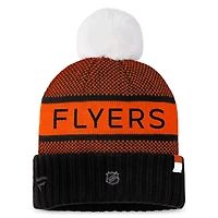 Fanatics /Orange Philadelphia Flyers Authentic Pro Rink Cuffed Knit Hat with Pom