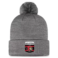 Fanatics Ottawa Senators Authentic Pro Home Ice Cuffed Knit Hat with Pom