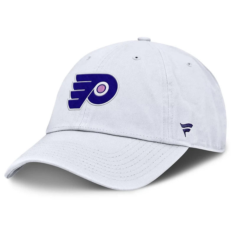 Fanatics Philadelphia Flyers Authentic Pro Hockey Fights Cancer Adjustable Hat