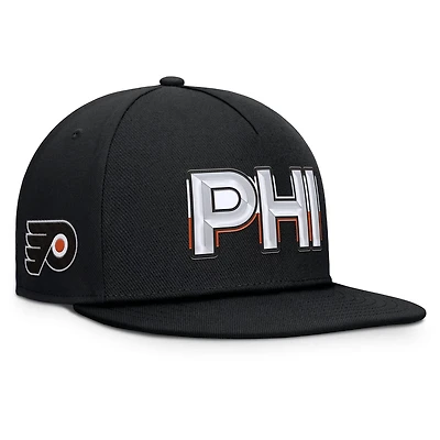 Fanatics Philadelphia Flyers Authentic Pro Rink Team Code Snapback Hat