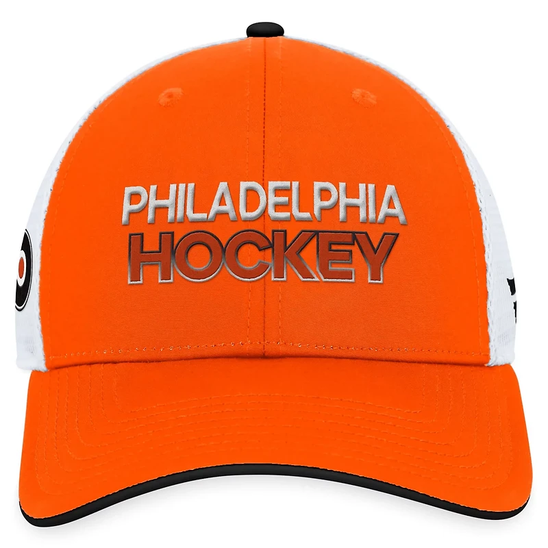 Fanatics Philadelphia Flyers Authentic Pro Rink Trucker Adjustable Hat