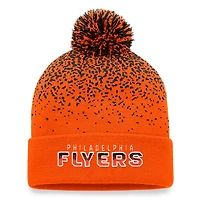 Fanatics Philadelphia Flyers Iconic Gradient Cuffed Knit Hat with Pom
