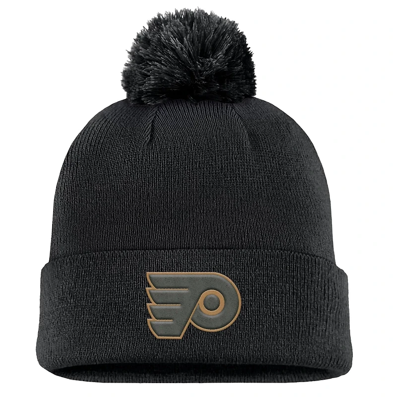 Fanatics Philadelphia Flyers Military Appreciation Cuffed Knit Hat with Pom