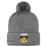 Fanatics Pittsburgh Penguins Authentic Pro Home Ice Cuffed Knit Hat with Pom