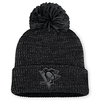 Fanatics Pittsburgh Penguins Authentic Pro Road Cuffed Knit Hat with Pom