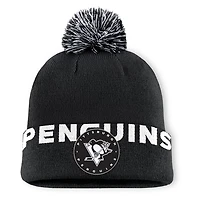 Fanatics Pittsburgh Penguins Fundamental High Stick Cuffed Knit Hat with Pom