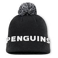 Fanatics Pittsburgh Penguins Fundamental High Stick Cuffed Knit Hat with Pom