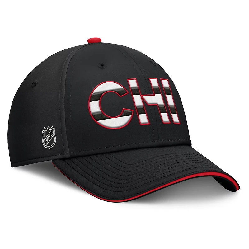Fanatics /Red Chicago hawks Authentic Pro Rink Team Code Flex Hat