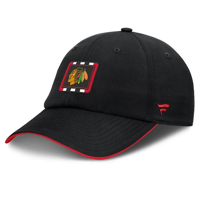 Fanatics /Red Chicago hawks Authentic Pro Ripstop Adjustable Hat