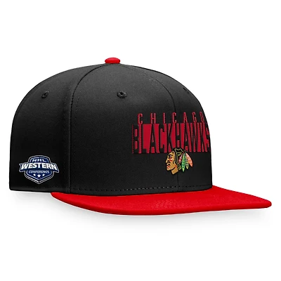 Fanatics /Red Chicago hawks Fundamental Colorblocked Snapback Hat