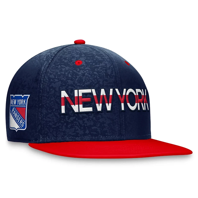 Fanatics /Red New York Rangers Authentic Pro Rink Two-Tone Snapback Hat