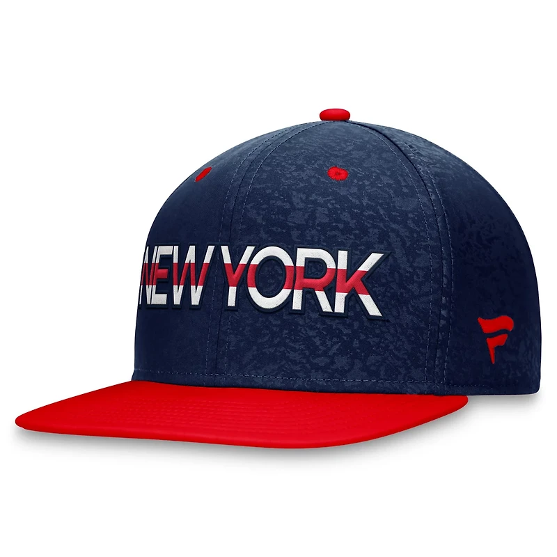 Fanatics /Red New York Rangers Authentic Pro Rink Two-Tone Snapback Hat