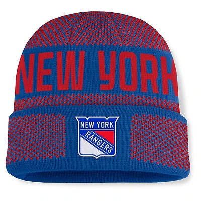 Fanatics Red New York Rangers Fundamentals Shelter Cuffed Knit Hat
