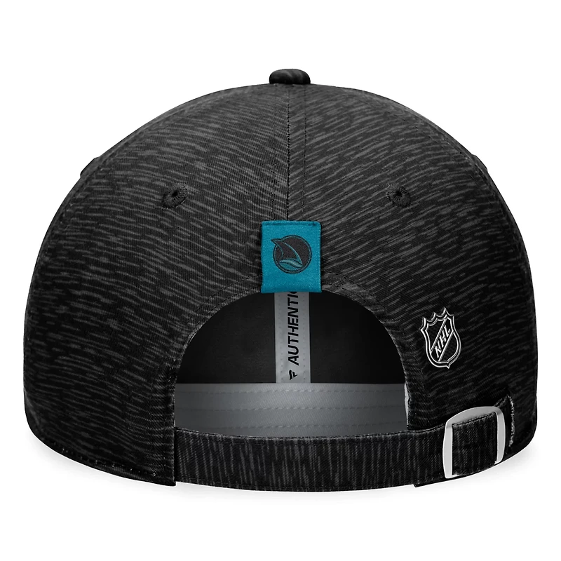 Fanatics San Jose Sharks Authentic Pro Road Adjustable Hat