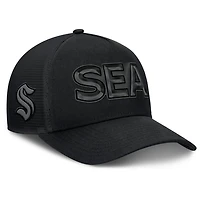 Fanatics Seattle Kraken Authentic Pro Road Team Code Trucker Adjustable Hat