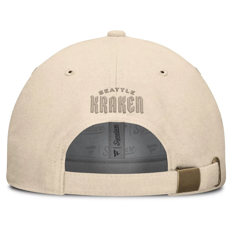 Fanatics Seattle Kraken Front Office Canvas Adjustable Hat