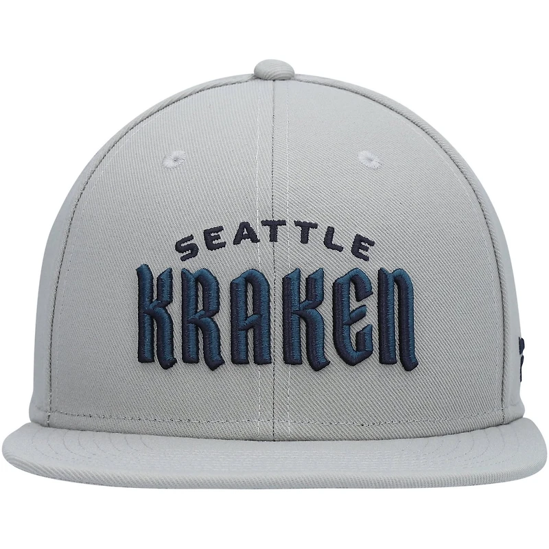 Fanatics Seattle Kraken Wordmark Logo Snapback Hat
