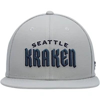 Fanatics Seattle Kraken Wordmark Logo Snapback Hat