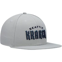 Fanatics Seattle Kraken Wordmark Logo Snapback Hat