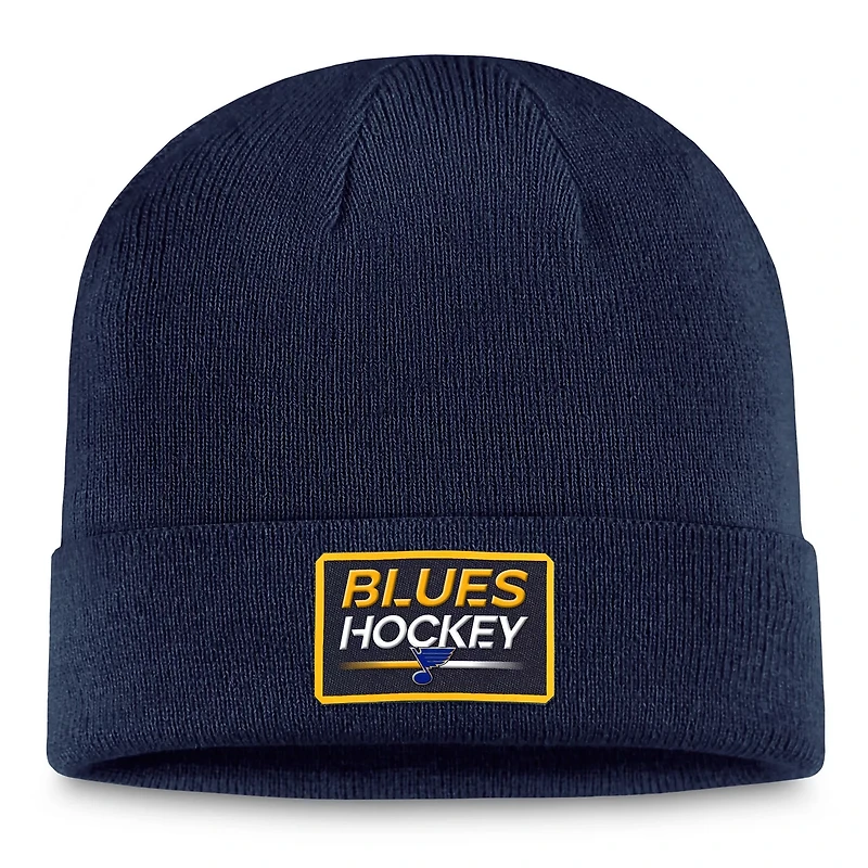 Fanatics St Louis Blues Authentic Pro Cuffed Knit Hat