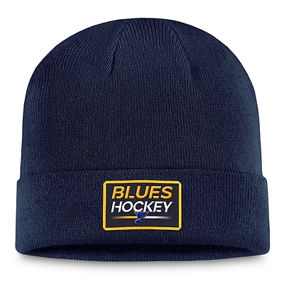 Fanatics St Louis Blues Authentic Pro Cuffed Knit Hat