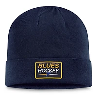 Fanatics St Louis Blues Authentic Pro Cuffed Knit Hat
