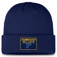 Fanatics St Louis Blues Authentic Pro Cuffed Knit Hat