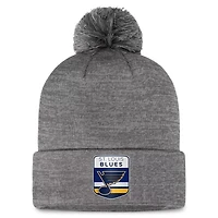 Fanatics St Louis Blues Authentic Pro Home Ice Cuffed Knit Hat with Pom