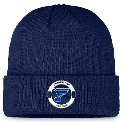 Fanatics St Louis Blues Authentic Pro Training Camp Cuffed Knit Hat