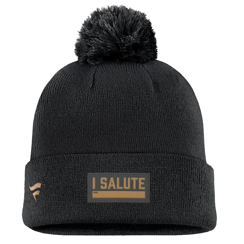 Fanatics St Louis Blues Military Appreciation Cuffed Knit Hat with Pom