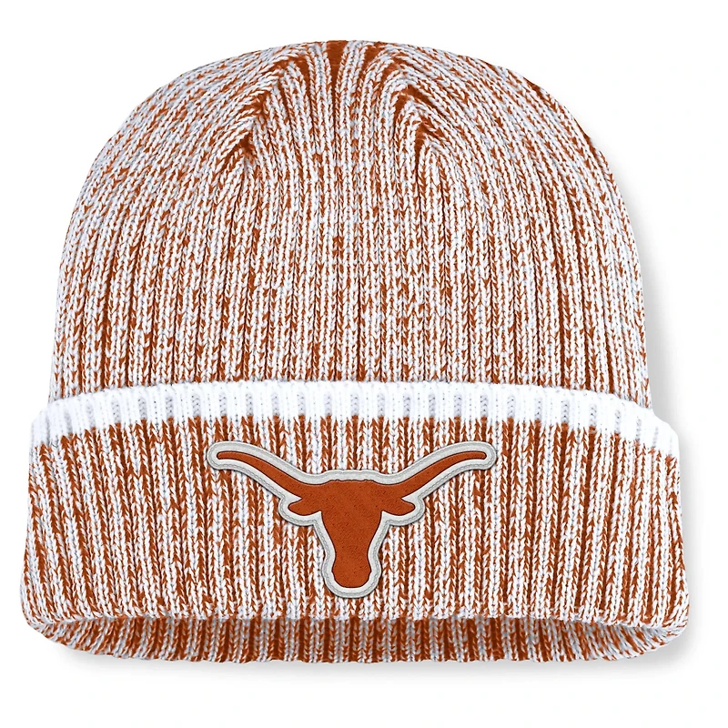 Fanatics Texas White Texas Longhorns Haze Cuffed Knit Hat