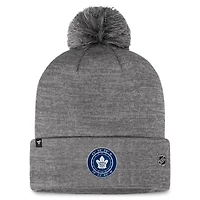 Fanatics Toronto Maple Leafs Authentic Pro Home Ice Cuffed Knit Hat with Pom