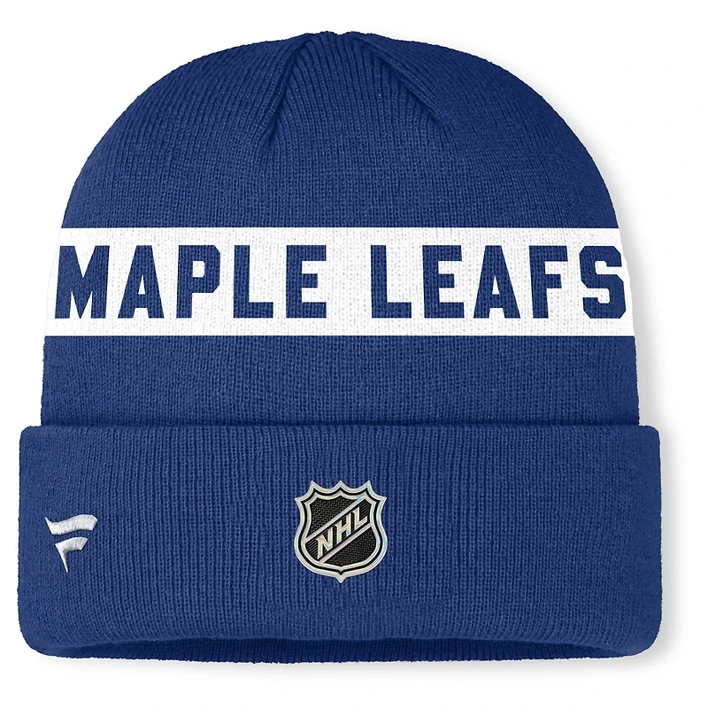 Fanatics Toronto Maple Leafs Authentic Pro Rink Cuffed Knit Hat