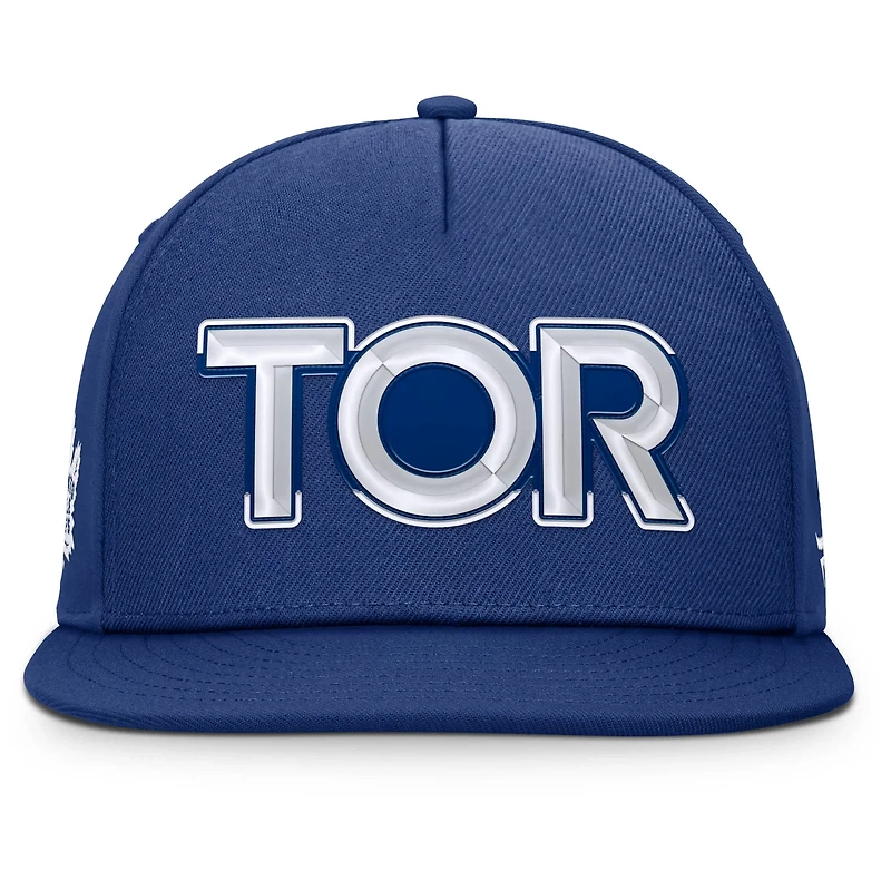 Fanatics Toronto Maple Leafs Authentic Pro Rink Team Code Snapback Hat