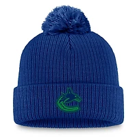 Fanatics Vancouver Canucks Cuffed Knit Hat with Pom