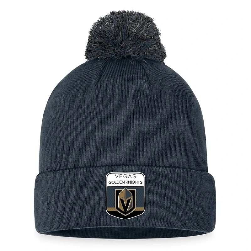 Fanatics Vegas Golden Knights 2023 NHL Draft Cuffed Knit Hat with Pom