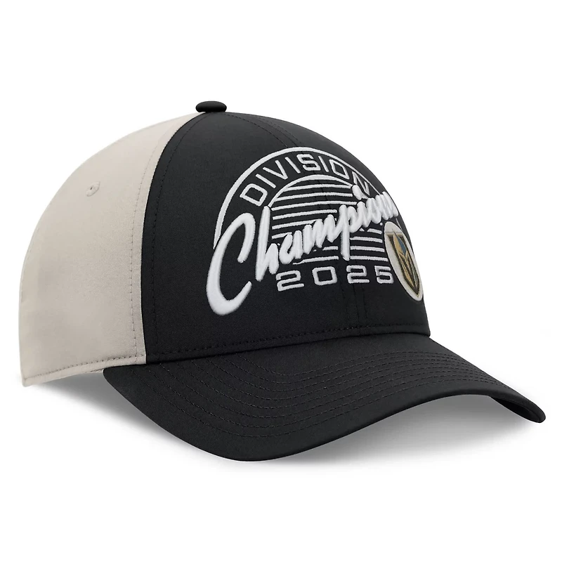 Fanatics Vegas Golden Knights 2025 Pacific Division Champions Locker Room Adjustable Hat