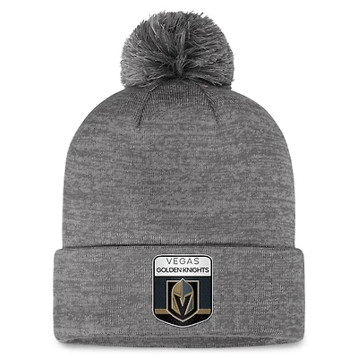 Fanatics Vegas Golden Knights Authentic Pro Home Ice Cuffed Knit Hat with Pom
