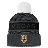 Fanatics Vegas Golden Knights Authentic Pro Rink Cuffed Knit Hat with Pom