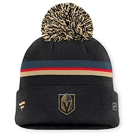 Fanatics Vegas Golden Knights Authentic Pro Rink Cuffed Knit Hat with Pom