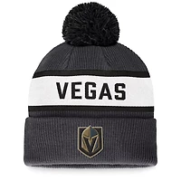 Fanatics Vegas Golden Knights Fundamental Wordmark Cuffed Knit Hat with Pom