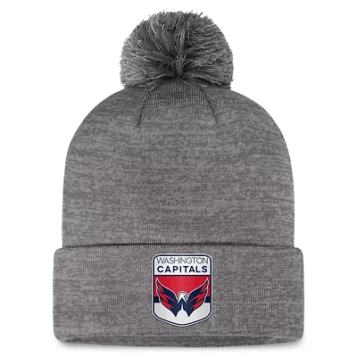 Fanatics Washington Capitals Authentic Pro Home Ice Cuffed Knit Hat with Pom