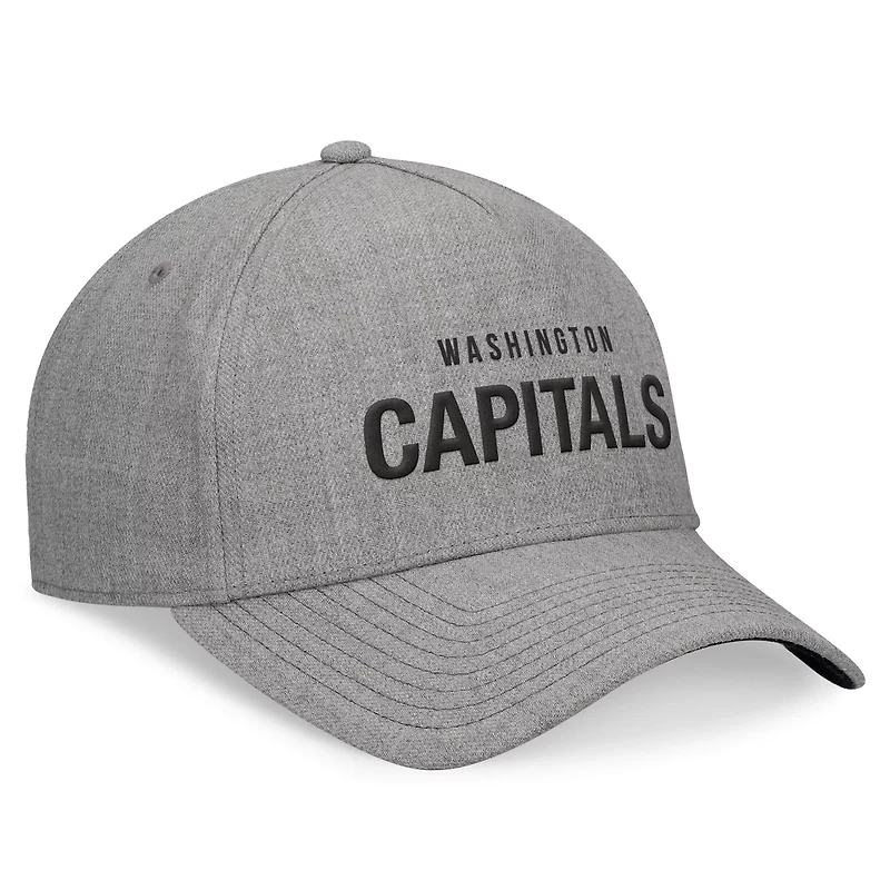 Fanatics Washington Capitals Elements A-Frame Leather Strapback Hat
