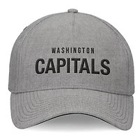 Fanatics Washington Capitals Elements A-Frame Leather Strapback Hat