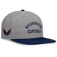 Fanatics Washington Capitals Elements Flat Brim Leather Strapback Hat
