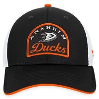 Fanatics /White Anaheim Ducks Fundamental Adjustable Hat