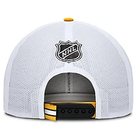Fanatics White Boston Bruins Authentic Pro Rink Trucker Hat